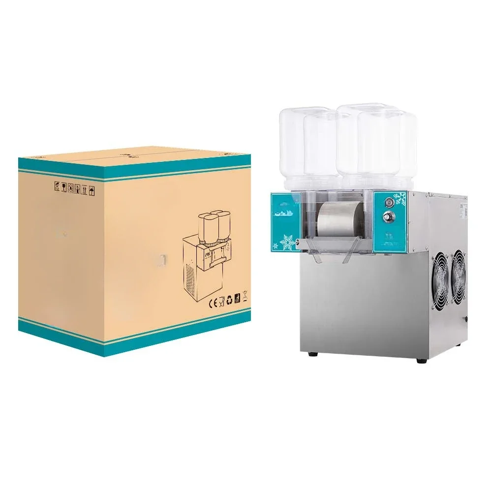 Commercial milk snowflake expansion ice sponge ice automatic ice machine air-cooled four-head snowflake machine