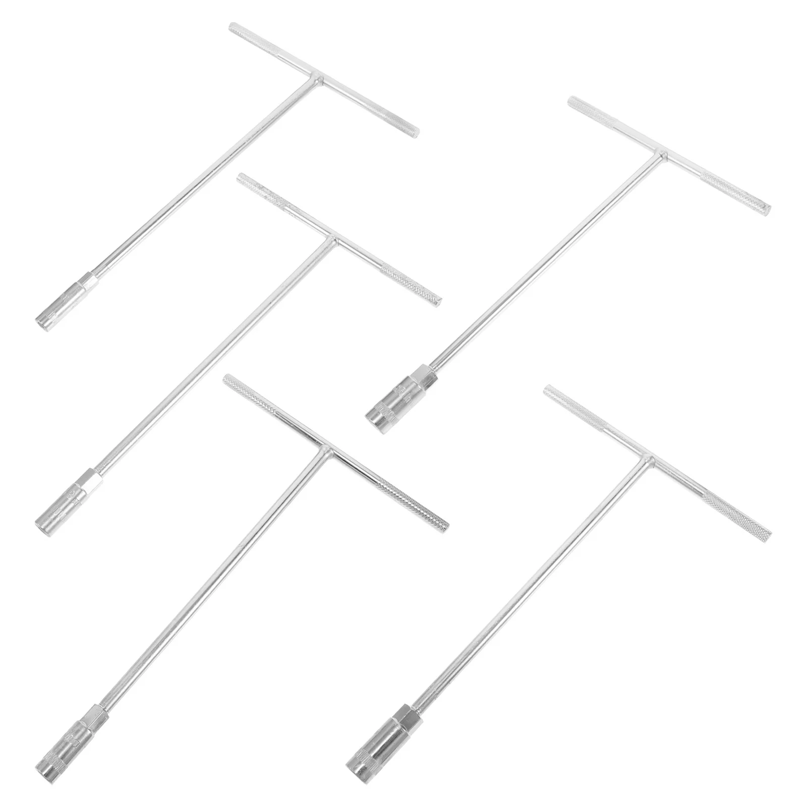 

5pcs T-Handle Extended Hexagon Spanner Metal T-Type High-Carbon Steel Car Repair Tool Portable Hexagonal Socket -12Mm