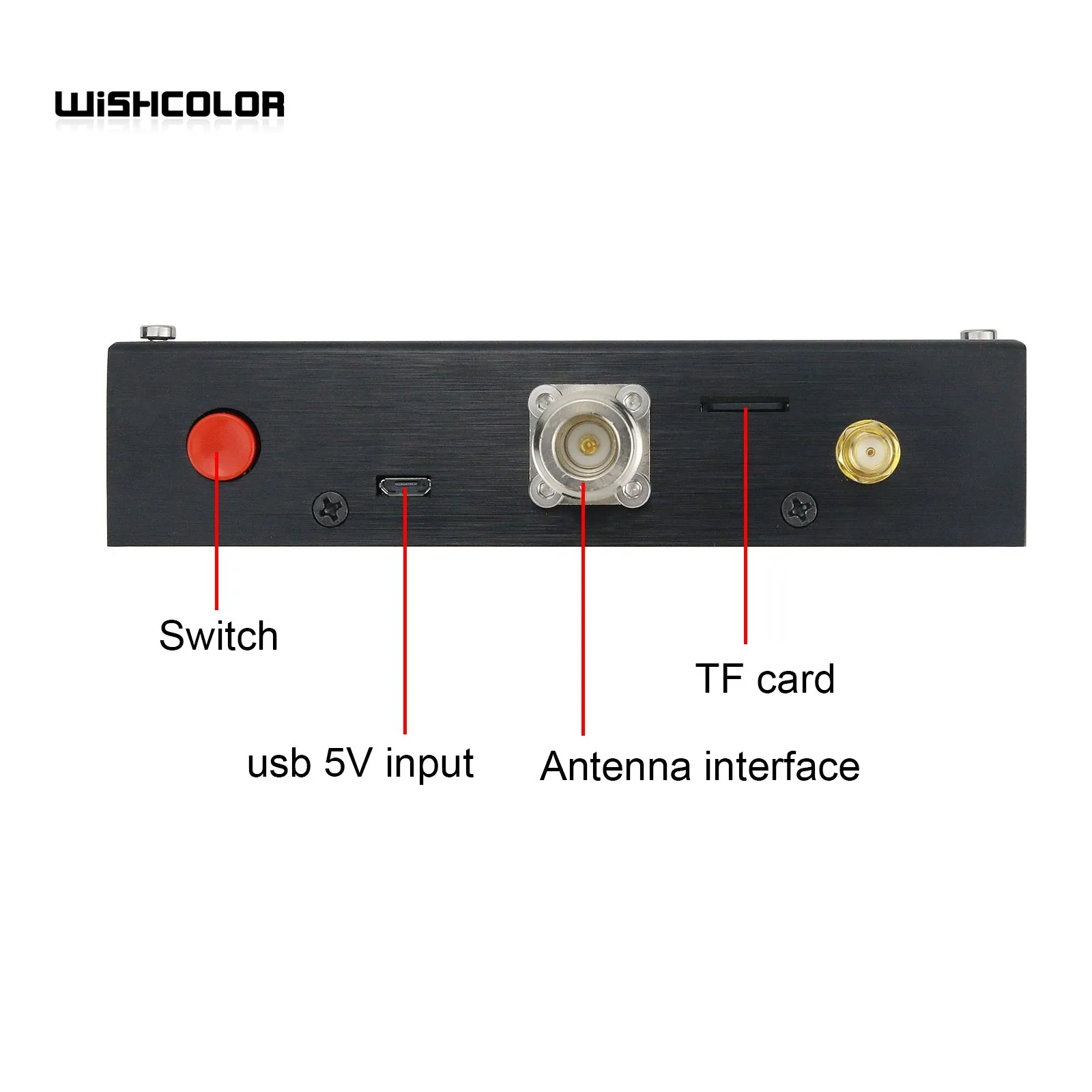 HamGeek Mini1300 0.1-1300MHz HF/VHF/UHF Antenna Analyzer with 4.3" Touch Screen Aluminum Alloy Shell