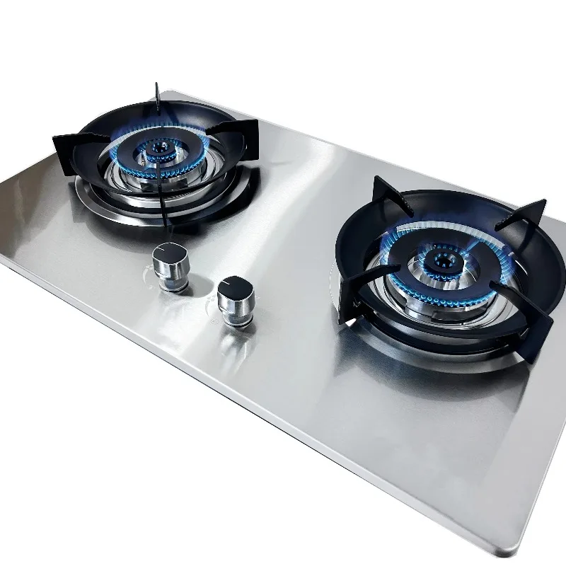 

New design built-in dual burner gas stove flameout safety device embedded gas stove