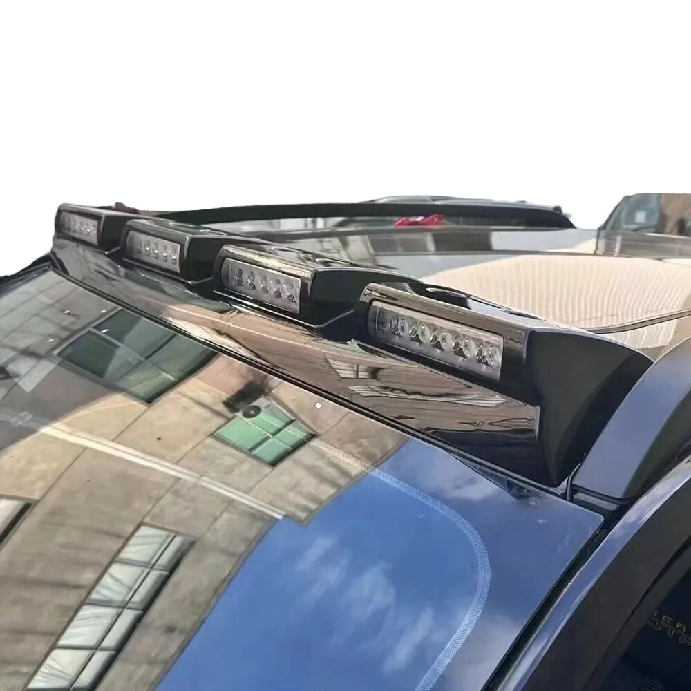 

Комплект светодиодов на переднюю крышу из АБС-пластика, модификация, черный 4-светодиодный передний верхний прожектор, спойлер на крыше, фонари на крыше для Ranger