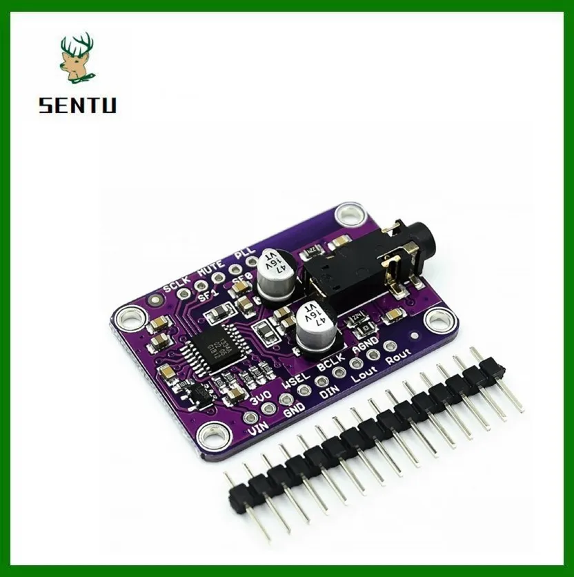 CJMCU-1334 DAC Module CJMCU-1334 UDA1334A I2S DAC Audio Stereo Decoder Module Board For Arduino 3.3V - 5V