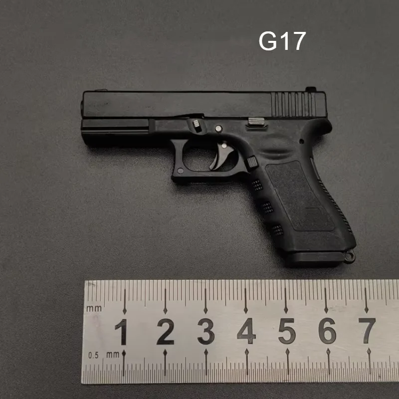 2026 New 1:3 Alloy Empire GLK34/GLK 17 Pistol Gun Model with Bullets Metal Throw Shells Keychain Men's Gift Factory Direct Sales