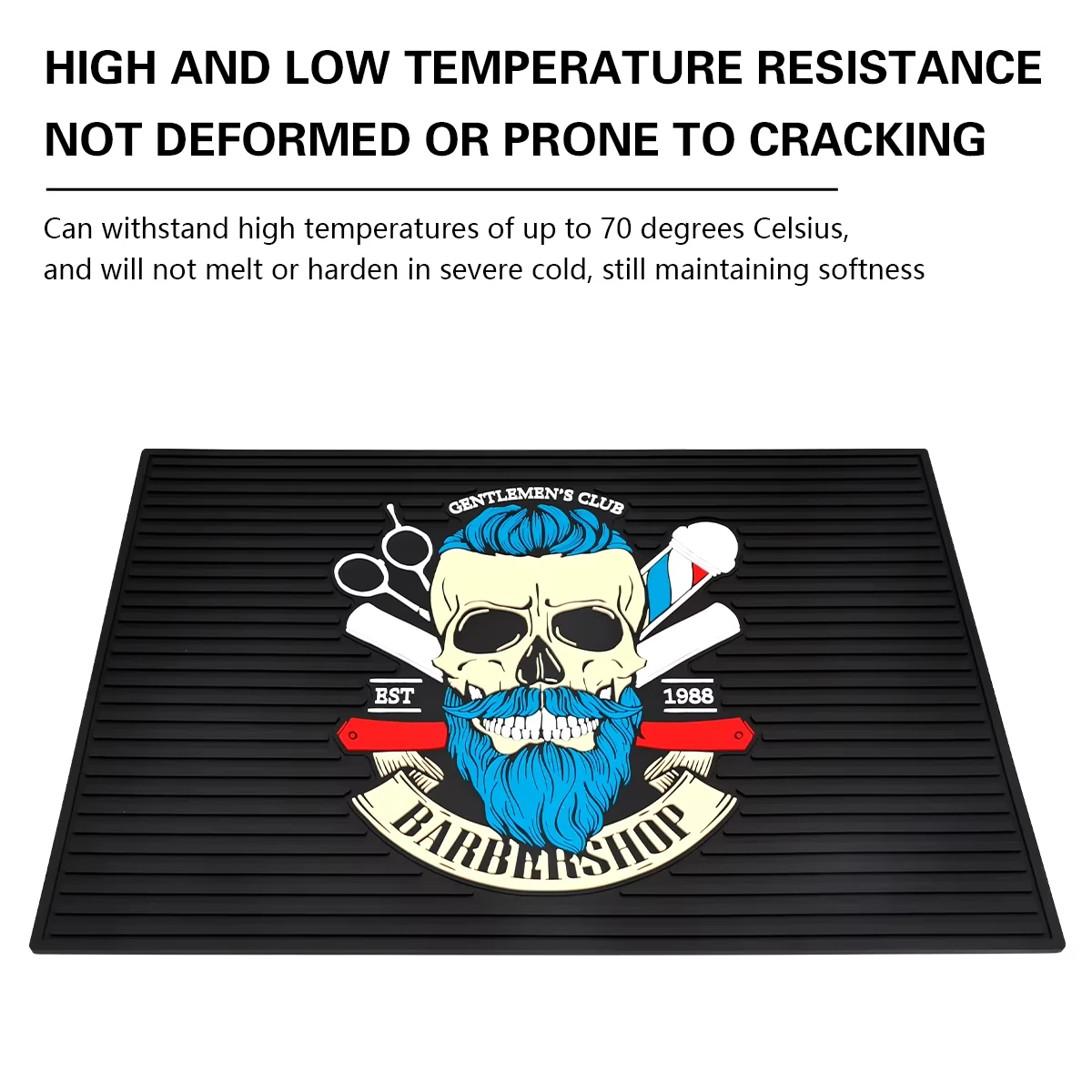 Salon Hairdressing Tools Storage Mat Magnetic Pad Anti-slip Flexible Rubber Barber Scissors Display Mat Heat Resistant Organizer