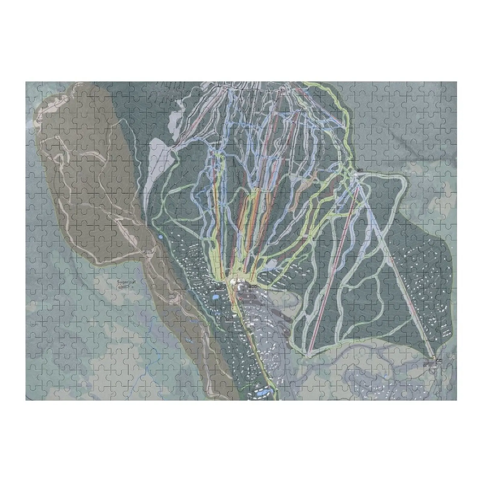 

Sugarloaf Resort Trail Map Jigsaw Puzzle Jigsaw For Kids Anime Custom Puzzle
