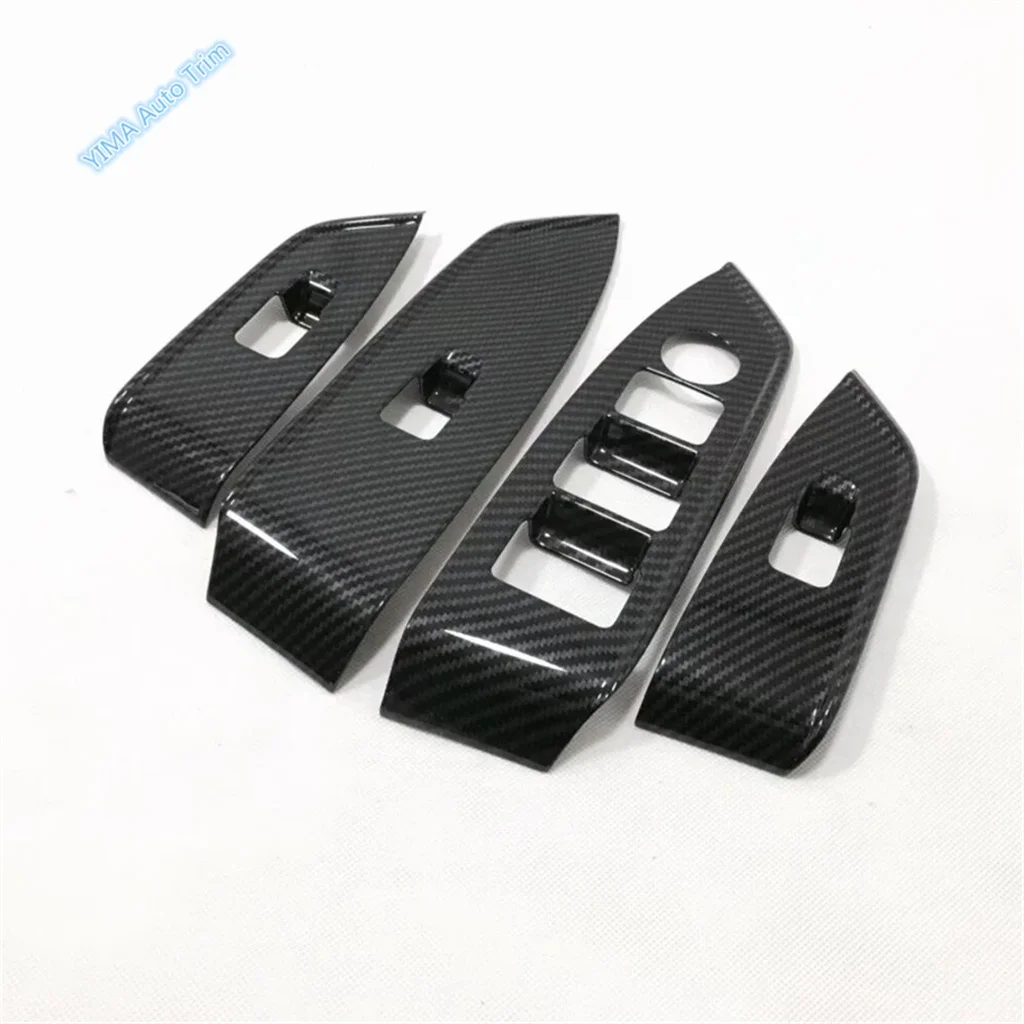 Auto Warning Light Switch / Window A Pillar Post + Side AC Outlet Vent Cover Trim Accessories For Mazda CX-8 KG CX8 2017 - 2021