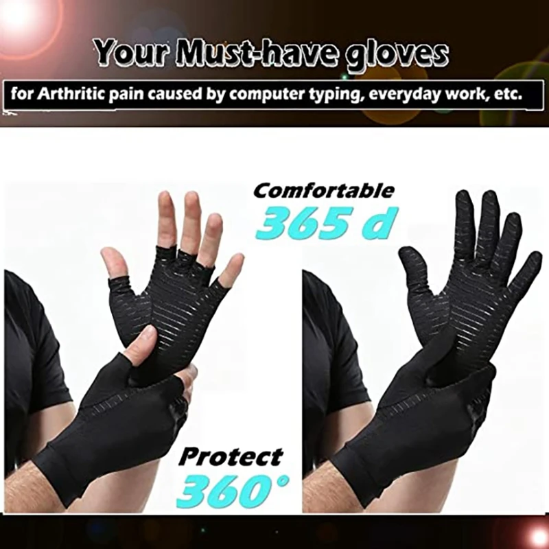 【BUYERS】Arthritis Compression Gloves Women Men Relieve Hand Pain Gloves for Typing Support for Joints Daily Support S