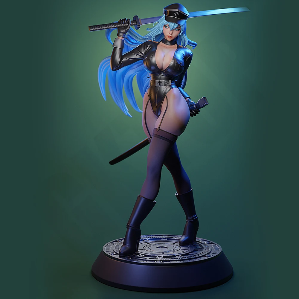 

Killer Warrior Girl NSFW 1/24 Scale Resin Figure Model Kit Rabbit Unassembled Unpainted Doll 3D Printing DIY Statue Crafts Toy