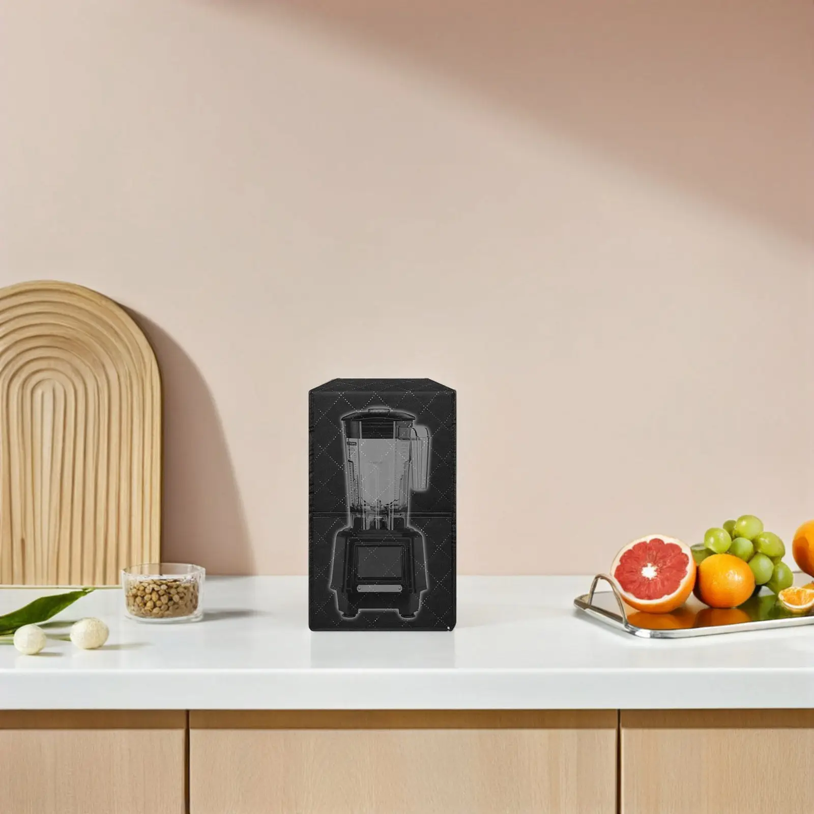 Juicer Dust Cover Nonwoven Fabric Quilted Protective Cover Storage Pockets Countertop Kitchen Appliance Dustproof Sleeve