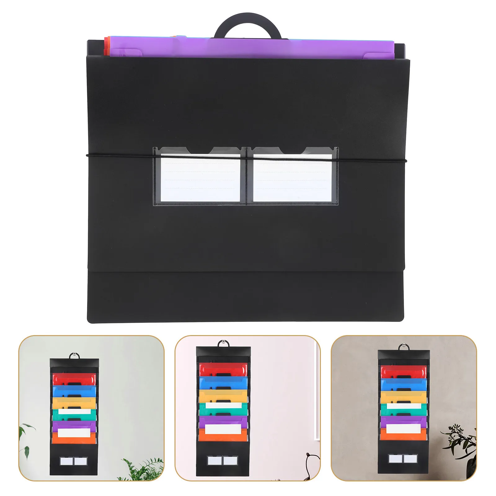 

Настенный органайзер для документов Rainbow Accordion с 6 карманами, для офиса, для документов формата Letter, большой емкости, расширяемый