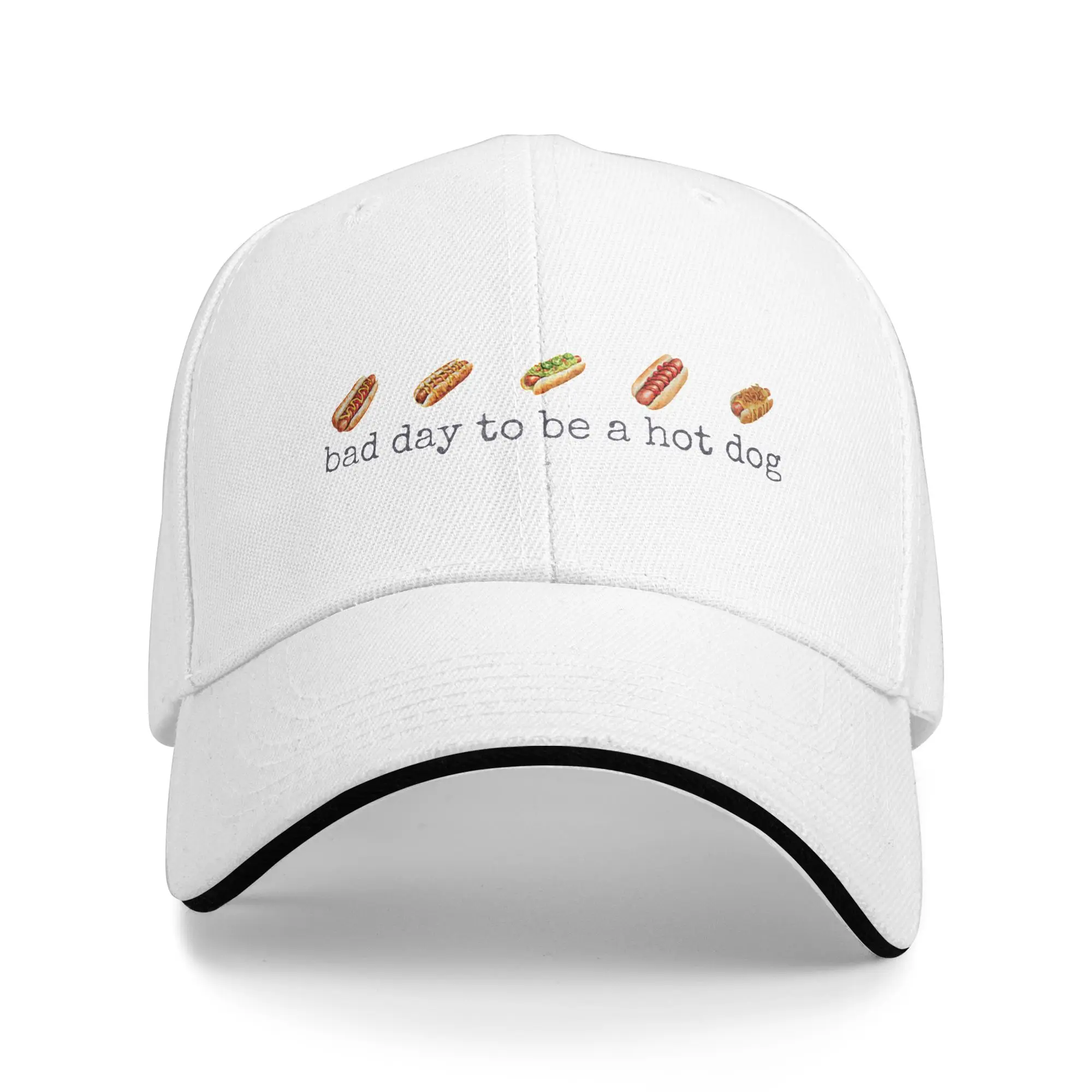 Sun Baseball Cap Funny 4th of July Independence Day Bad Day to Be A Hot dog Trucker Hat High Quality Outdoor Sport Baseball Caps