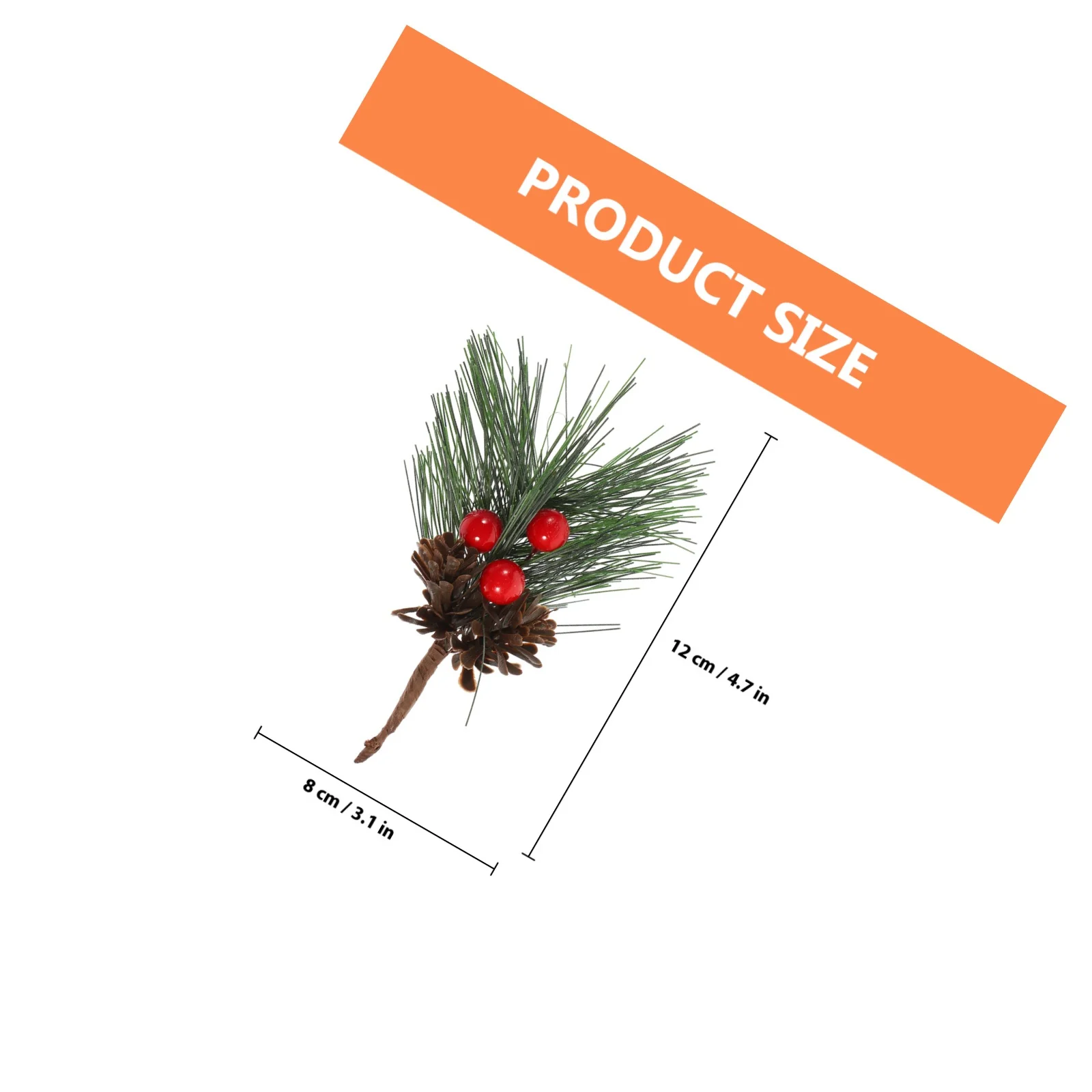 10pcs Artificial Berries Stems Simulation Berries Decor For Christmas Vase Filler Diy Craft Xmas Party Table Centerpiece Home