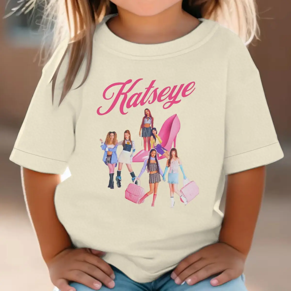 Summer Short Sleeve Tops Katseye Graphic T Shirt Kids Casual Cotton Tee Katseye Cartoon Street Style T-shirts Girl Outfits Gifts