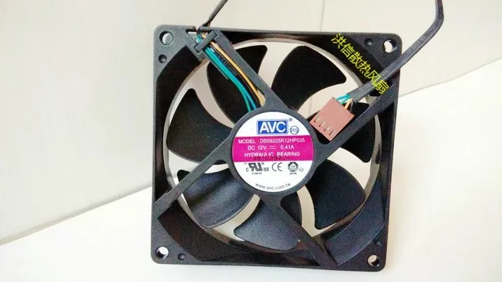 Free shipping original 9025 DS09225R12HP035 DC12V 0.41A 4-wire 9CM cooling fan