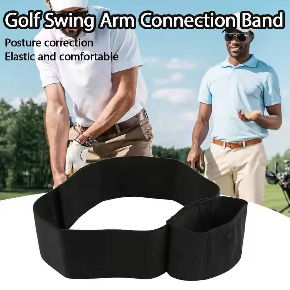 

Golf Swing Arm Connection Band Elastic Swing Trainer Posture Correction Belt Golf Swing Training Aid For Beginners Accessories