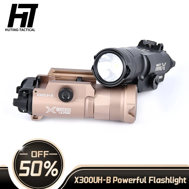 

WADSNX300UH B Hunting Surefir Flashlight Weapon Scout Metal LED outdoors Light Tactical airsoft accesories equipments Fit 20mm