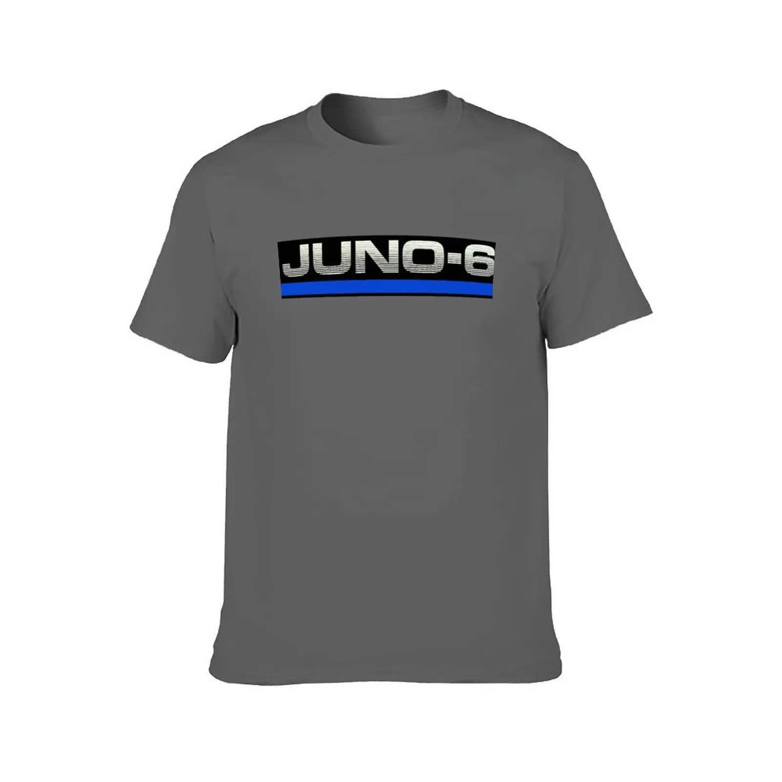 Juno 6 - Analog Programmable Polyphonic Synthesizer - Synth 80s - Vintage T-Shirt anime figures graphic tee shirt men clothes