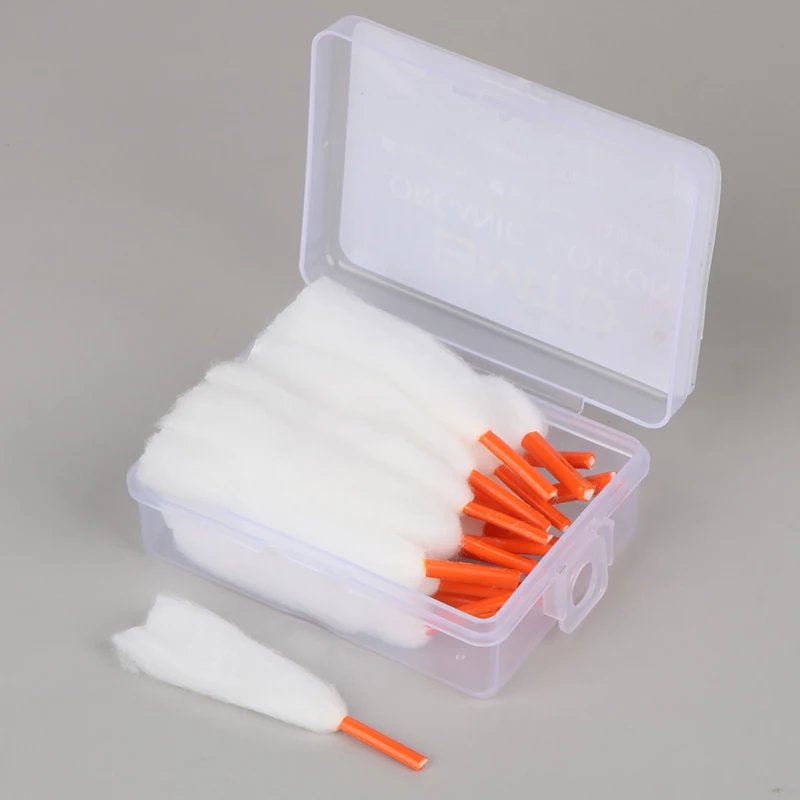 Imagem -03 - Prebuilt Orgânico Estilo Cadarço Orgânico com Wicking Material Pré-carregado Sapato Lace Faça Você Mesmo Óleo Absorvente Líquido Guia de Algodão 20 Pcs
