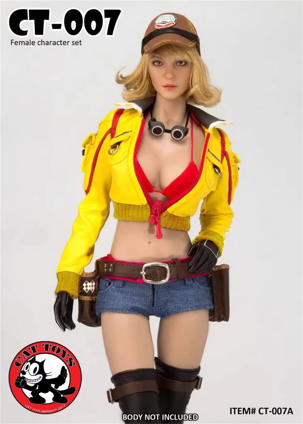 

1/6 CAT TOYS CT007 Female Working Repair Workers Dressing Suit with Head No Body No Hand For 12" Action Figure Scene Component