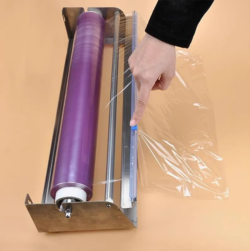 

Large Roll Cutter for Household and Kitchen 304 Stainless Steel Cling Film Packing Dispenser
