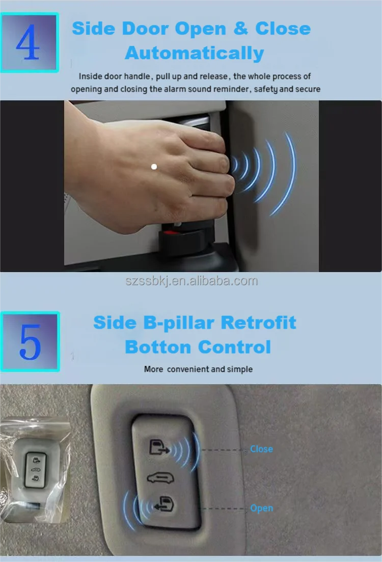 2026 sell Power Sliding Door Upgrade Light Commercial Van Automatic Car Side Door for Foton Toano Tuyano Mini Bus Door Magnet So 6