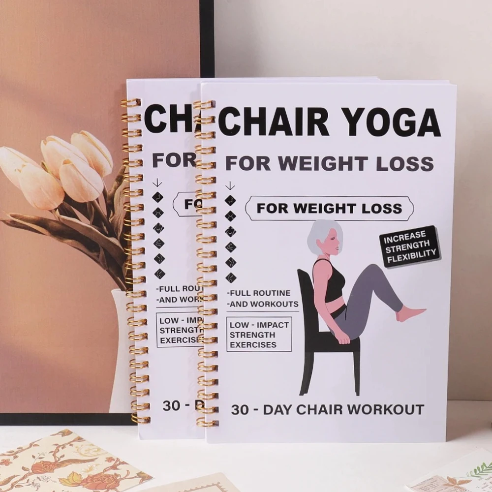 Guide de Yoga en position assise sur 28-30 jours : Perte de poids, Force musculaire, Flexibilité – Livre d'entraînement pour débutants, idéal pour les seniors et adultes
