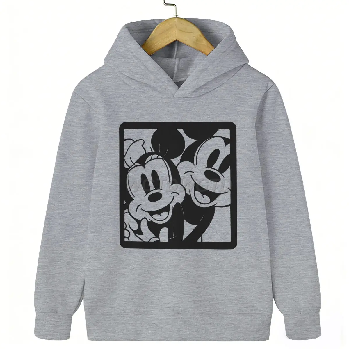 

Funny Mickey Mouse Girls Boys Clothes Mickey Minnie Mouse Print Hooded Shirt Kids Cartoon Character Group Matching Outfits