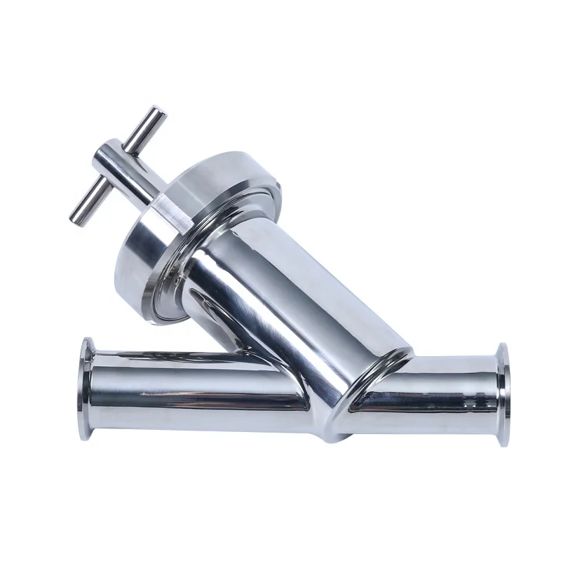 triclamp tri clamp ferrule hygienic ss316 304 stainless steel sanitary y type strainer filter