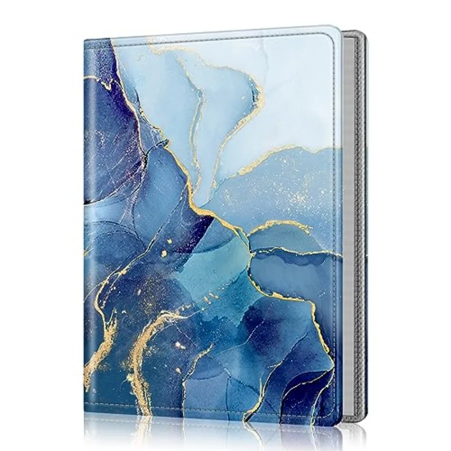 Photo Album 5x7 Photos - 52 Pockets Small Mini Capacity Premium Vegan Leather Cover, Portable Wallet Albums Book for Wedding Fa