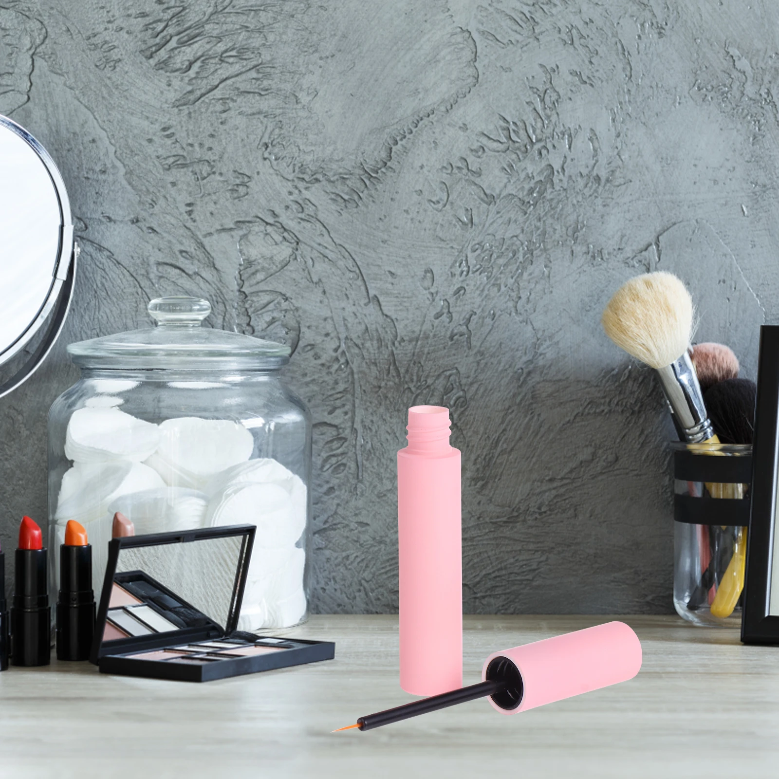 

10 Pcs Pink Eyelash Brush Empty Tube 10ml Portable Mascara Bottle Growth Liquid Storage Containers Refillable Tools