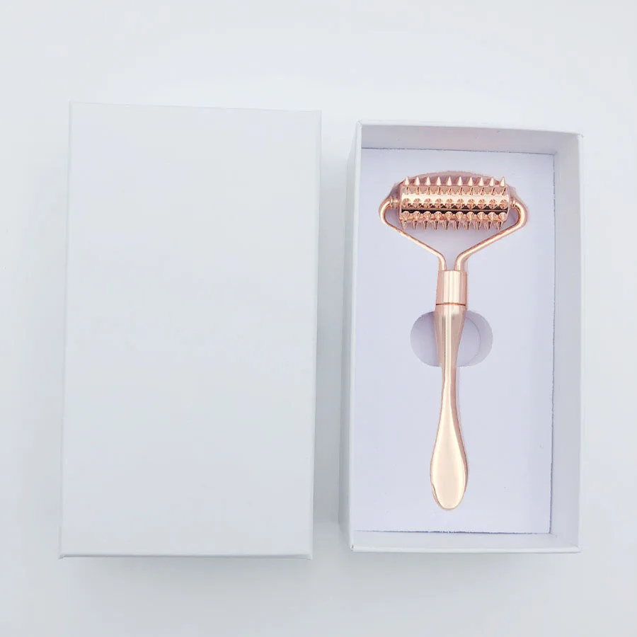 الفولاذ المقاوم للصدأ الوجه الأسطوانة العناية بالوجه رفع تدليك الأسطوانة المضادة للتجاعيد الجلد تشديد الرقبة الوجه الجمال أدوات العناية بالبشرة #6