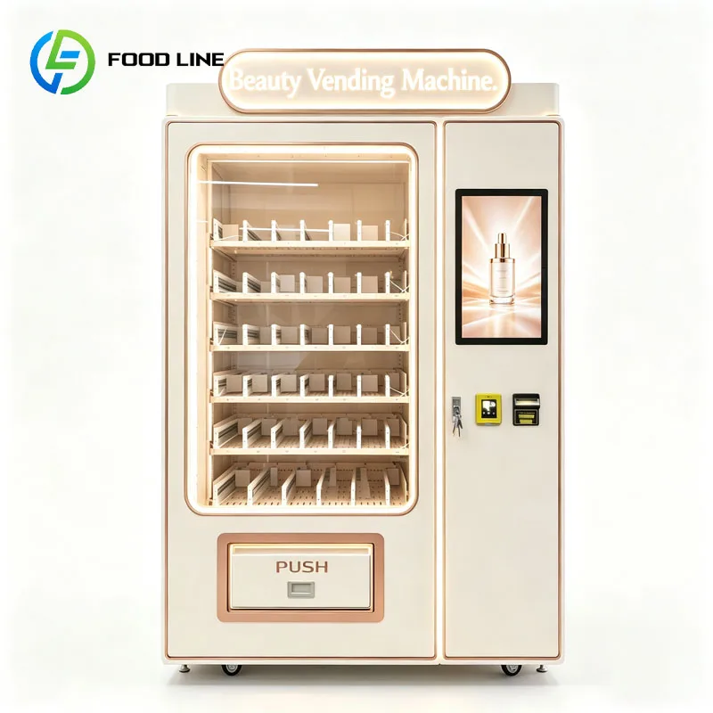 Cosmetics Vending Machine Makeup Products Beauty Kiosk Eyelashes Lip Gloss Retail Dispenser Customized