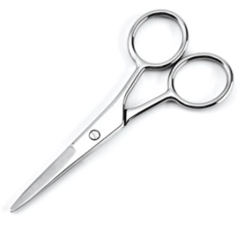 1Pcs Stainless Steel Nose Hair Tool Small Makeup Grooming Scissors Eyebrows For Manicure Nail Cuticle Beard And Mustache Trimmer