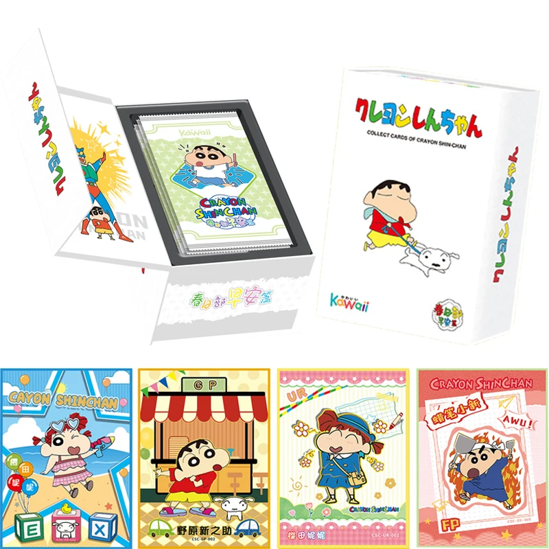 

New Genuine Crayon Shin-chan Collection Cards Anime Series Peripheral Rare Limited LPR SPR PR Playing Game Board Cards Toy Gifts