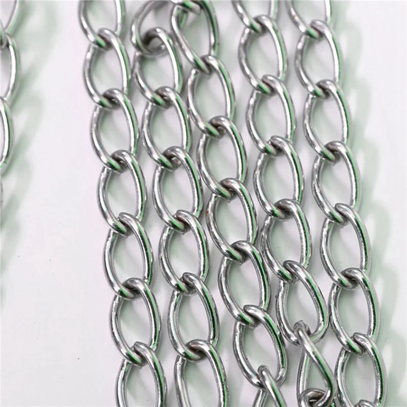 B93B-2X Sport ijzeren ketting basketbalnet buiten 12-lussen standaard heavy-duty basketbaldoel vervangingsnet, zilver