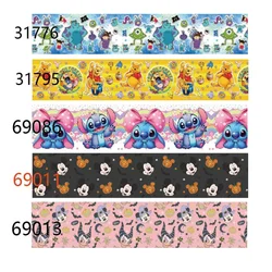 10yards Disney Cartoon Grosgrain Ribbon for Halloween Ribbons DIY Halloween Decoration Materials