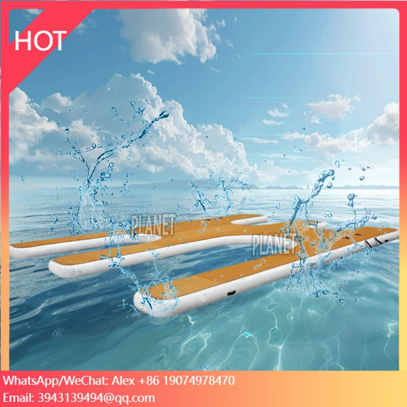 

Надувная плавучая платформа-док для яхт и отдыха, надувной понтон для парковки гидроциклов и лодок, в продаже