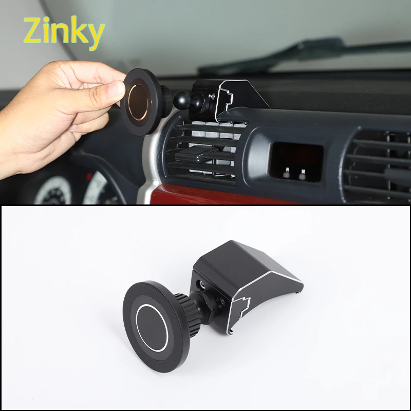 

Car mobile phone stand 360° central control air outlet stand Screw fixing bracket Fit for Toyota FJ Road Cruiser 2007-2021