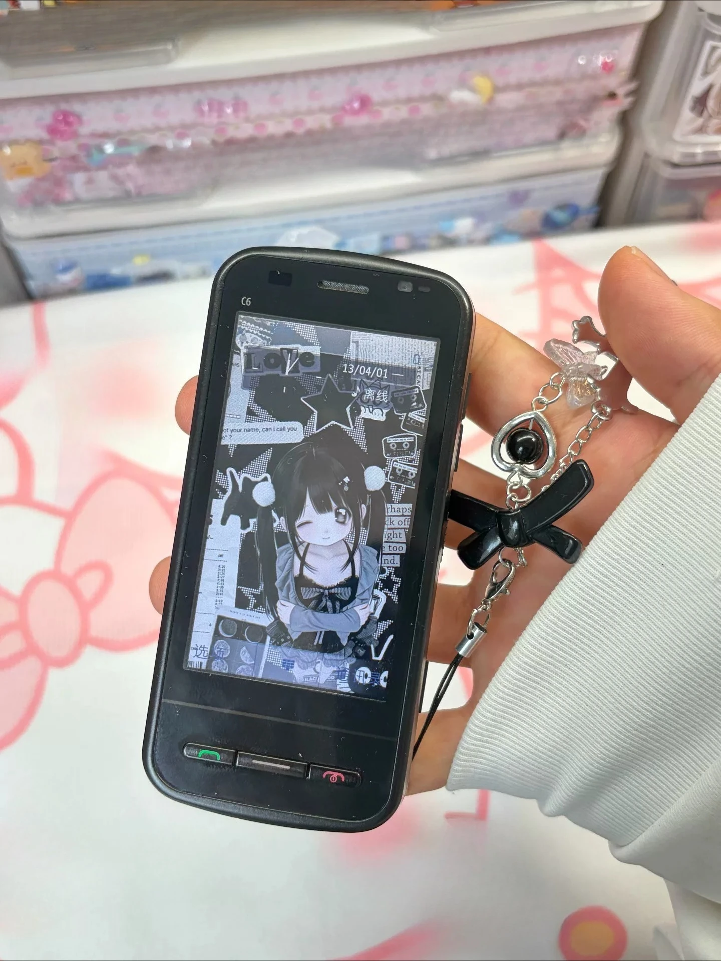Used C6 side-scrolling full-keyboard phone, entertainment photography, e-book Bluetooth, CCD style photography, built-in hundred