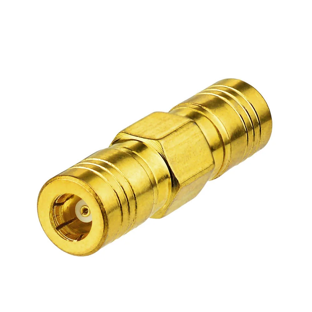 Superbat enchufe SMB a SMB macho, conector adaptador Coaxial RF chapado en oro