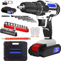21V Cordless Impact Drill Electric Screwdriver Electric Hammer Drill Mini Wireless Hand Drill 1400rpm Multifunctional Power Tool