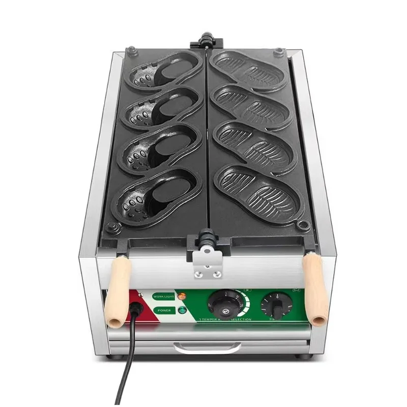 

Slippers-shaped waffle maker, electric gas shoe-shaped waffle bread maker