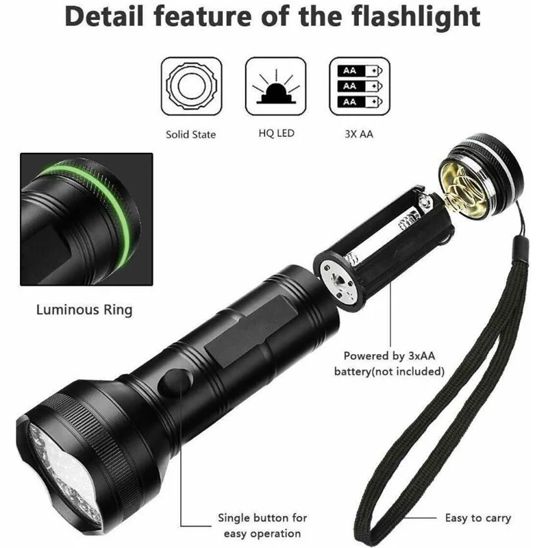 Lanterna uv 51led 9led luz uv 395-400nm bolso tocha jóias inspeção tocha ultravioleta mini lâmpada de luz com cuidado do animal de estimação prego