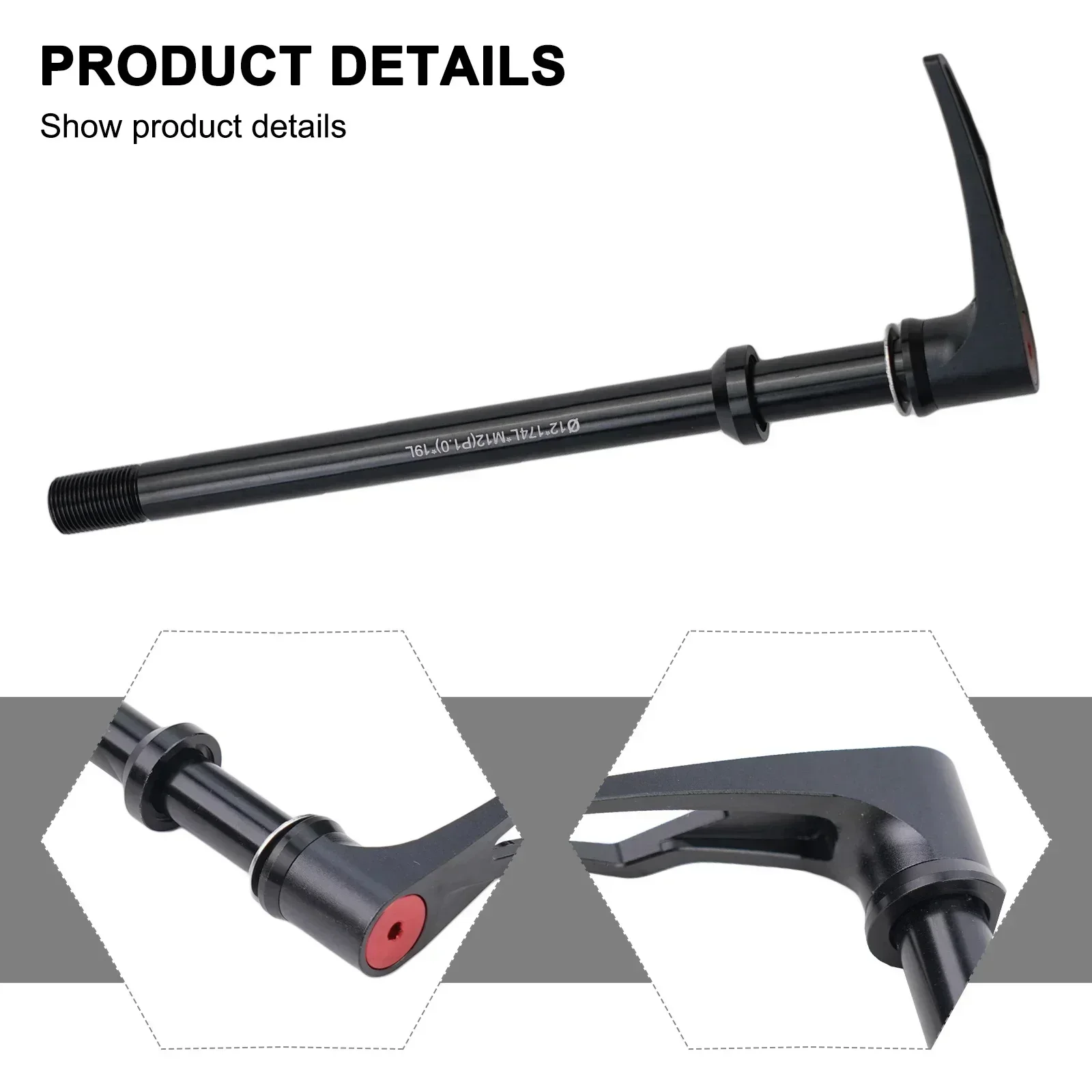 1x Bike Bicycle Thru Axle Lever 100x12 142x12 148x12mm For Boost BMC Cube GHOST Canyon Quick Release Shaft