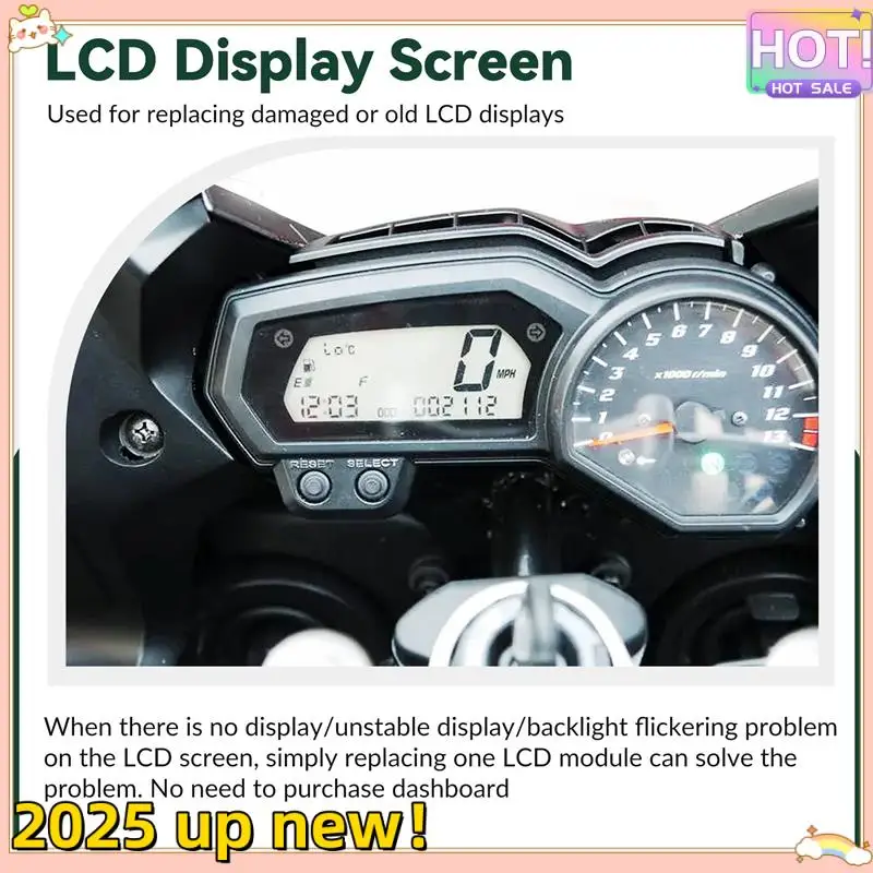 

Превосходный дисплей счетчика мотоцикла для Yamaha FZ1 FZ1S FZ1N FZ6 FZ6N 2006-2013, ремонт ЖК-экрана спидометра