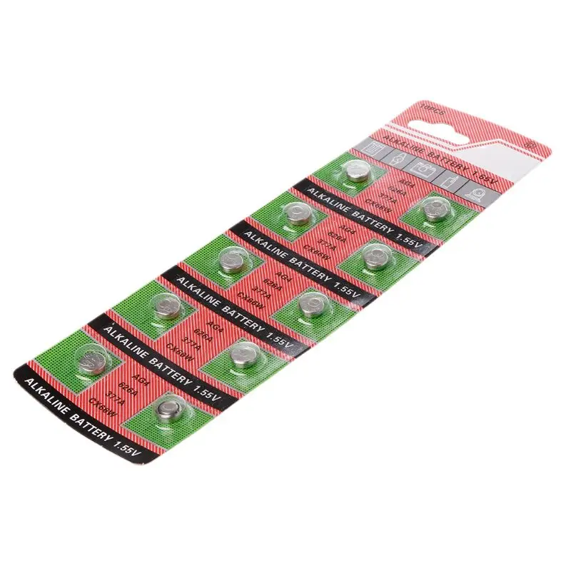 10pcs/set AG4 SR626 377 Coin Battery for Watch Remote Alkaline Battery LR626 SR626SW SR66 LR66 Button Cell Batteries