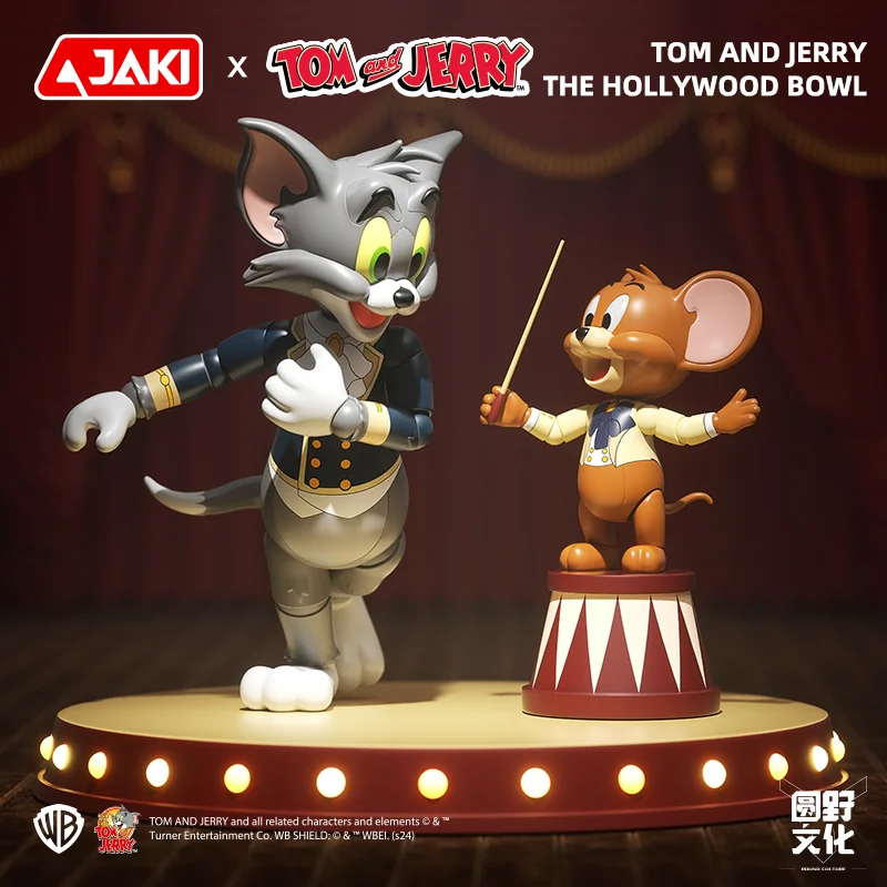 

Том и Джерри, сцена проводника, строительные игрушки, персонажи мультфильмов, суставы, подвижные фигурки, модели, настольные украшения, детские игрушки «сделай сам», подарок