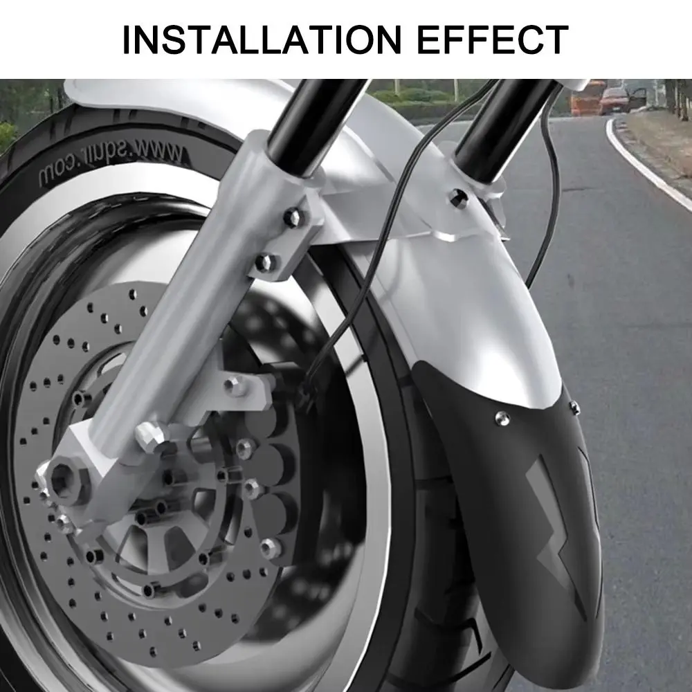 1Pcs Front Rear Motorcycle Extender with Screws Universal Motorcycle Mudguards Wheel Extension Lengthen Splash Guard