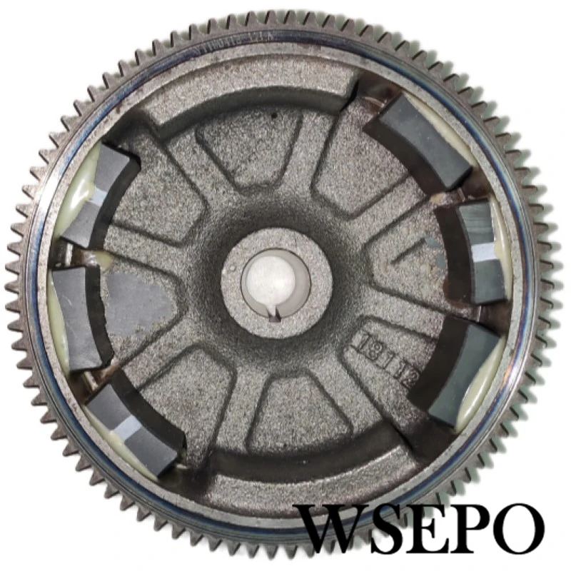 6 Magnets Electric Start Flywheel With Gear Teeth Ring For Predator Hemi 6.5HP 212CC Gas Engine