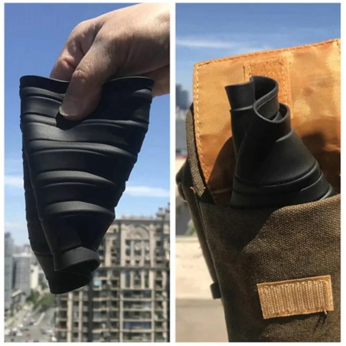 AD41-Para capa de lente de câmera dslr anti-vidro silicone capa de lente multifuncional conveniente